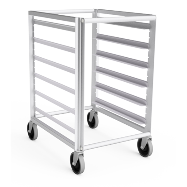 Lockwood Manufacturing Half Height 6 Tray Rack, Adjust Slides, 4.5" Centers For 18" Wide Pans RR35-6